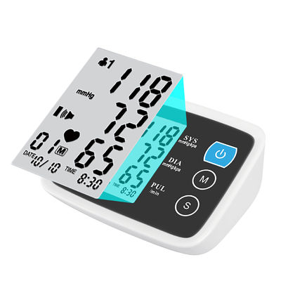 เครื่องวัดความดันโลหิตแบบแขน CE 510K เครื่อง BP แบบดิจิตอล Sphygmomanometer OEM