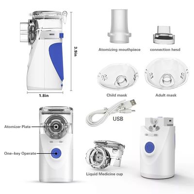 เครื่องพ่นฝอยละอองแบบพกพา Handheld Inhaler Mesh Nebulizer Machine