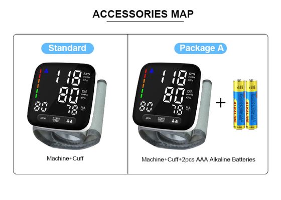 เครื่องวัดความดันโลหิตที่ข้อมือดิจิตอลแบบพกพา Health Sphygmomanometer แม่นยำ