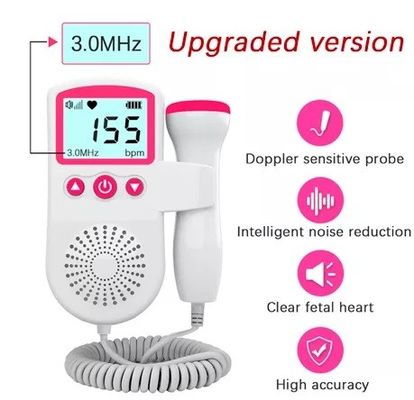 จอภาพ Doppler ของทารกในครรภ์แบบพกพา Baby Pocket Doppler Monitor สำหรับการตั้งครรภ์