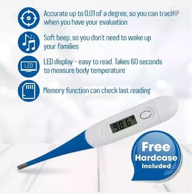 จอแสดงผล LCD เร็ว 2 วินาทีทดสอบ Baby Digital Temperature Thermometer Electric Plastic OEM