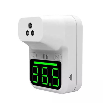 เทอร์โมมิเตอร์วัดอุณหภูมิดิจิตอลแบบไม่สัมผัส LED ติดผนังหน้าผากอินฟราเรดแสดงผลการอ่านทันที