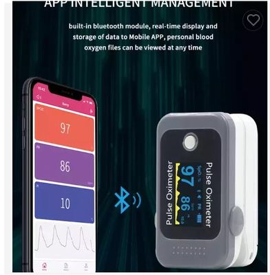 ผู้ใหญ่ Pediatric Neonate Oximeter แบบชาร์จไฟได้ Bluetooth Fingertip Handheld Pulse Oximeter