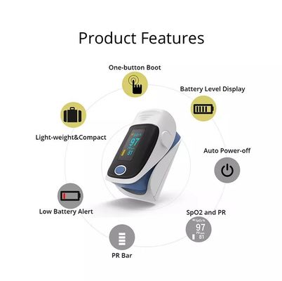 ปลายนิ้วดิจิตอล Oled Spo2 Fingertip Pulse Oximeter Portable Pulse Oximeter