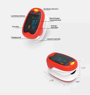 OLED เด็กพกพาเด็กเด็กทารกแรกเกิดชีพจร Oximeters ปลายนิ้วชีพจร Oximeter แบบชาร์จไฟได้