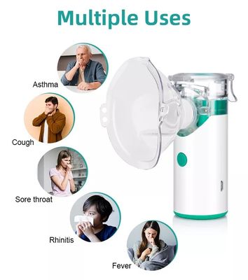 Usb แบบชาร์จมือถือ Ultrasonic Inhaler แบบพกพา Nebulizer ตาข่ายสำหรับเด็ก