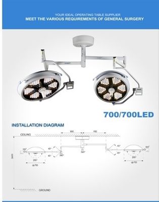 หลอดไฟ LED สำหรับการทำงานแบบไม่มีเงาพร้อมหลอดไฟกล้อง หลอดไฟสำหรับห้องผ่าตัด