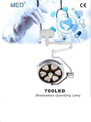 CE เพดานการผ่าตัดเล็ก LED โคมไฟผ่าตัดไร้เงา 700 LED