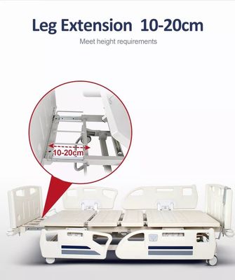 เตียงผู้ป่วย ICU 5 ฟังก์ชั่น เตียงผู้ป่วยปรับไฟฟ้า ICU Medical Bed