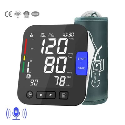 เครื่องตรวจ Bp แบบดิจิตอล Arm Voice เครื่องวัดความดันโลหิตทางการแพทย์
