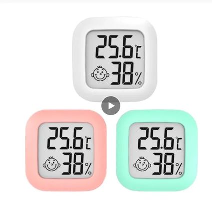 มินิ LCD ในร่มห้องดิจิตอลเทอร์โมมิเตอร์ไฮโกรมิเตอร์เกจเซนเซอร์เครื่องวัดความชื้น