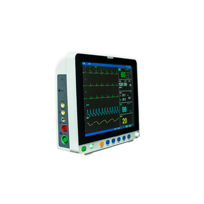 Vital Signs Monitor ผู้ป่วย 15 นิ้ว Multiparameter Medical ICU ข้างเตียง Nibp SPO2 Ecg