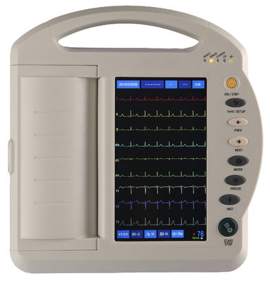 เครื่องตรวจคลื่นไฟฟ้าหัวใจแบบสัมผัส 12 ช่อง 7 นิ้ว Electrocardiograph Standard 12 Lead