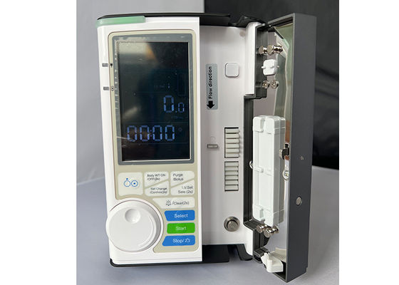 ปั๊มแช่ปริมาตรแบบพกพาโรงพยาบาลปั๊ม IV ไฟฟ้าทางการแพทย์